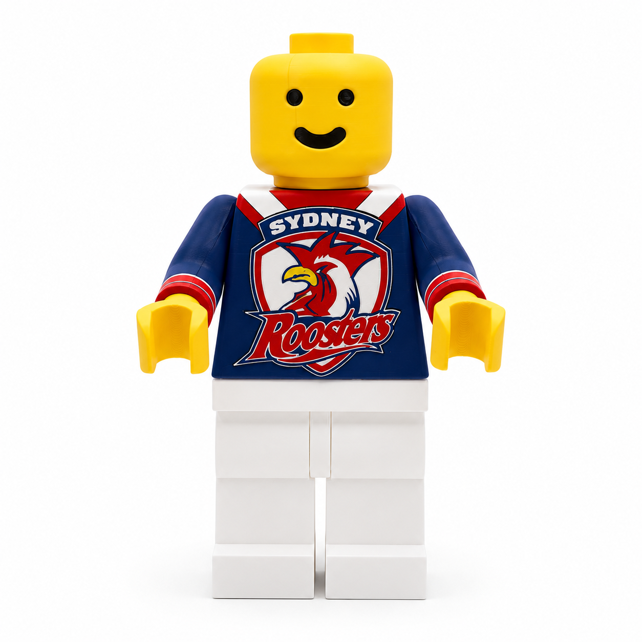 Sydney Roosters NRL Brickman Figure 3D Printed Collectible