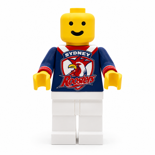 Sydney Roosters NRL Brickman Figure 3D Printed Collectible